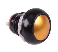 Interruttore a Pulsante Rotondo in Metallo 12mm a Impulso con Bloccaggio NO/NC