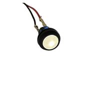 Interruttore a pulsante sferico autobloccante da 12 mm e autobloccante da 12 mm Mini LED interruttore rotondo di alimentazione impermeabile a 4 pin con lampada(Yellow,3V,Self reset)