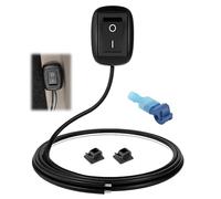 Interruttore a Pulsante SPST 12V-230V/10A Tipo Pasta a Forma di Goccia d’Acqua, interruttore a pulsante, pulsante on off 12v, ON/OFF per Fendinebbia, Barra Luminosa LED, Commutatore Fai-da-Te