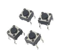 Interruttore a pulsante tattile 100 pezzi 6 * 6 * 4.3 Pannello PCB Pulsante tattile momentaneo Microinterruttore 4 pin