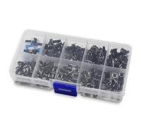 Interruttore a pulsante tattile 6 * 6mm 4.3MM~14MM DIP 4P Mini interruttore a pulsante momentaneo Kit assortimento 180 pezzi/scatola