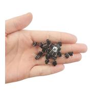 Interruttore a pulsante tattile, 6 x 6 x 5 mm, orizzontale, 3,5 mm di lunghezza, 2 pin, 50 spst interruttore a pulsante, per scheda di pane arduino circuito elettronico PCB