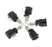 Interruttore a pulsante unidirezionale da 10 pezzi A11 con serratura doppia 6 piedi pressione del tasto autobloccante nero interruttore di alimentazione a molla