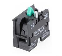 Interruttore a pulsante ZB2-BE101C NO e ZB2-BE102C, 10 A 600 V, diametro di montaggio 22 mm, interruttore a levetta industriale con contatto argento per comandi (ZB2-BE101C)