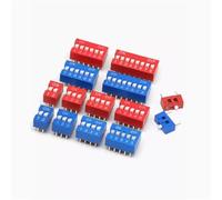 Interruttore a scorrimento 1 2 3 4 5 6 7 8 10 PIN DIP Interruttore a levetta Rosso Blu Interruttore a scatto 1 pz(12PIN,RED)