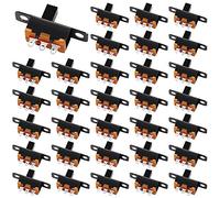 Interruttore a scorrimento, 100 Pz Interruttore a scorrimento Adatto a Vari Strumenti Elettronici Giocattoli Elettrici Modello Interruttore A Cerniera Fai Da Te SS12F15G5 1P2T
