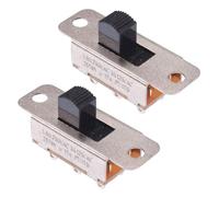 Interruttore a scorrimento DPDT 1,5 A, interruttore a scatto a 2 posizioni, per hobby fai da te, elettronica (confezione da 2)