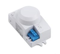 Interruttore a sensore a microonde da 5,8 G per controllo dell'illuminazione, rilevatore di movimento 12 V/AC100-240 V con distanza di rilevamento regolabile da 2 a 8 m, copertura a 360°, grado di