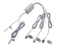 Interruttore a sensore per porta dell'armadio, CC 12 V-24 V, per controllo della luce LED, sensore touch automatico on/off, per armadio da cucina o montaggio nascosto, argento (B)