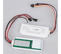 Interruttore a sensore touch da 12 V con orologio e visualizzazione della temperatura, oscuramento continuo e regolazione del colore, CC 12 V 5 A 60 W per illuminazione intelligente dello specchio del