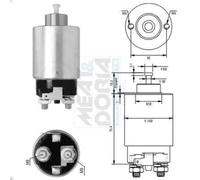 Interruttore a solenoide, motorino di avviamento MEAT & DORIA per 3 1.3 2003-