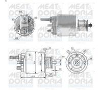 Interruttore a solenoide, motorino di avviamento MEAT & DORIA per 3 2 1998-2001