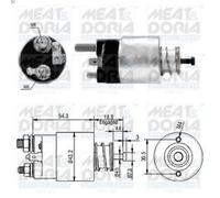 Interruttore a solenoide, motorino di avviamento MEAT & DORIA per GETZ 1.1 2002-