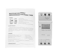 Interruttore a tempo con relè programmabile digitale LCD da 16 A, interruttore timer wireless con batteria di backup, 8 impostazioni on/off al giorno per luci, coltivazione (AC220V)
