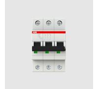 ABB S203-C6 - Leitungsschutzschalter, Char. C, 6 A, 3 polig