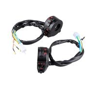 Interruttore Accensione 7/8" 22mm 1 paio Set comandi interruttore manubrio moto, controllo clacson lato sinistro e destro Indicatore di direzione alto/basso Componenti per motociclette