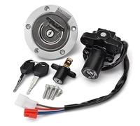 Interruttore Accensione Blocco Moto Blocco Interruttore Di Accensione Motocicletta Per YZF R1 1998-2003 R6 99-05 Per FJR1300 04-10 FZ6 FZ6R FJ1300 Tappo Serbatoio Carburante Set Chiavi Serratura Sella