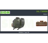 INTERRUTTORE ALZA VETRO 12V 11 RCORDI 2 BOTTONI CLIO III