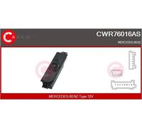 Interruttore alzacristalli al lato passeggero CWR76016AS CASCO per MERCEDES-BENZ