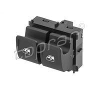 Interruttore alzacristalli anteriore nero 118 155 TOPRAN per VW SKODA