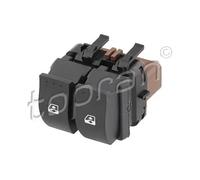 Interruttore alzacristalli anteriore nero 702 106 TOPRAN per RENAULT