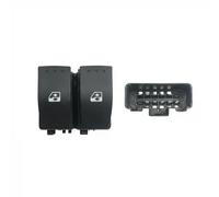 Miraglio Pulsantiera alzavetri 121/RNB76001 – 2 interruttori ant. SX, 10 pin, nero – Renault Trafic
