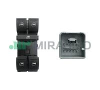 Miraglio blocco, 4 interruttori, porta anteriore sx, alzacristalli posteriori elettrici, 10 pin ALTEA IBIZA LEON TOLEDO GOLF JETTA PASSAT POLO TIGUAN TOURAN
