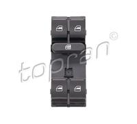 Interruttore alzacristalli lato conducente 114 726 TOPRAN per VW SEAT