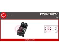 Interruttore alzacristalli lato conducente CWR73042AS CASCO per AUDI A6 C7 Q3