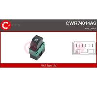 Interruttore alzacristalli lato conducente CWR74014AS CASCO per FIAT
