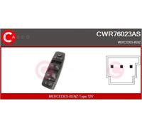 Interruttore alzacristalli lato conducente CWR76023AS CASCO per MERCEDES-BENZ