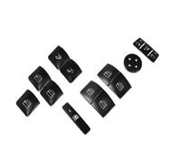 Interruttore Alzacristalli Per E200 E350 E250 E500 E300 E400 ML350 C350 C250 CLS550 Accessori 14 Pz/set Nero Finestra Interruttore Di Pulsante Della Copertura