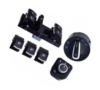 Interruttore Alzacristalli Pulsante Per VW Per JEtta 6 Per Golf Master Interruttore Controllo Finestra Specchio Faro Fendinebbia Pulsante Set Per GTI 5 6 Per Tiguan