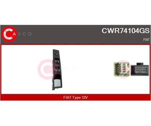 INTERRUTTORE ALZACRISTALLO CASCO CWR74104GS 735156600 PER FIAT IDEA