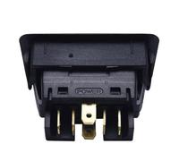 Interruttore Alzacristallo Elettrico a 6 Pin 12V-24V, Pulsante Finestrino Universale con Spia Verde, Sostituzione Interruttore Vetro Auto per Camper e Veicoli Commerciali
