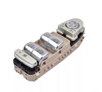 Interruttore alzacristallo elettrico per auto, interruttore di controllo per finestrino lato conducente sinistro, con luce a LED, per Mercedes Classe C per W205 per S205 per modelli GLC (marrone)