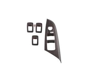 Interruttore Alzacristallo Elettrico Per Per X3 Per X4 Per F25 Per F26 2011-2017 Chrome Car Window Vetro Interruttore Sollevamento Bottoni Cornice Decorazione Della Copertura Trim(Oak wood grain)