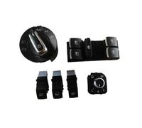 Interruttore alzacristallo elettrico Per VW Per Golf 5 6 Mk5 6 Per Jetta 5 6 Per Passat B6 Per Touran SEAT Chrome Faro Interruttore + Power Window Master Switch