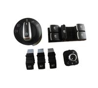 Interruttore alzacristallo elettrico Per VW Per Golf 5 6 Mk5 6 Per Jetta 5 6 Per Passat B6 Per Touran SEAT Chrome Faro Interruttore + Power Window Master Switch