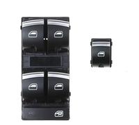 Interruttore alzacristallo elettrico Pulsante di controllo interruttore finestra principale cromato per Audi A3 8P A6 S6 RS6 C6 Q7 2004-2011 riparazione(D)