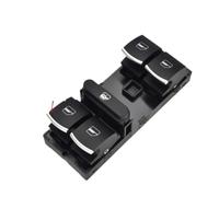 Interruttore Alzacristallo Elettrico Rosso Per VW Per Jetta Per Tiguan Per Golf GTI MK5 MK6 1K4959857 5ND959857 5K4959857 pulsante pannello specchio(Driver Chrome)