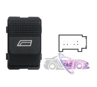 INTERRUTTORE ALZACRISTALLO PORTA ANTERIORE SX,5 PIN VW LUPO 98>05