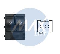 MAX! Comando pulsantiera alzacristalli per Fiat Fiorino 12.2007 Porta anteriore SX 8 pin