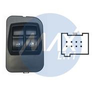 Per Citroen Nemo dal 12.2007> Pulsantiera Alzacristalli Porta Ant Sx 8 Pin