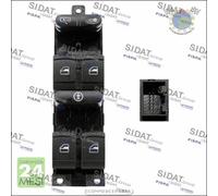 Interruttore alzacristallo Sidat Anteriore Sx Sinistro per FORD TRANSIT GALAXY