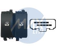 Per Renault Megane II 1.06>10.08 Pulsanti Alzacristalli Porta Anteriore Sx 10pin