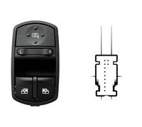 INTERRUTTORE ALZAVETRO PER CORSA D 06-14 P.ANT SX ALZ POST MAN/ASSENT 2INT 11PIN