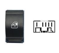 INTERRUTTORE ALZAVETRO PER FIAT DOBLO'05>09 PORTA ANT.DX 5 PIN CONN. BLU/BIANCO