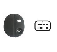 Per Ford Fiesta 11.05>08.08 Pulsante Alzacristallo Porta Ant. Dx (No logo) 6 pin