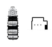 Pulsantiera Comandi Alzacristalli per Mercedes Glc X253 C253 Dal 2015